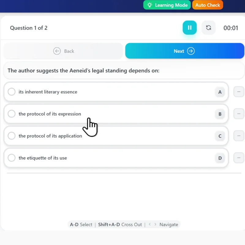 MCAT CARS practice preview